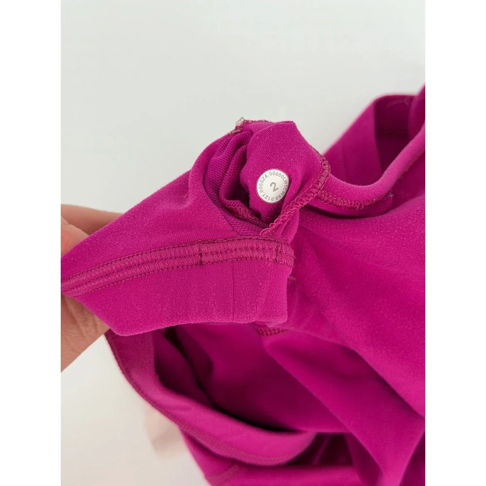 Lululemon Align Tank Top Magenta Pink Nulu Yoga Crop Top Size 2